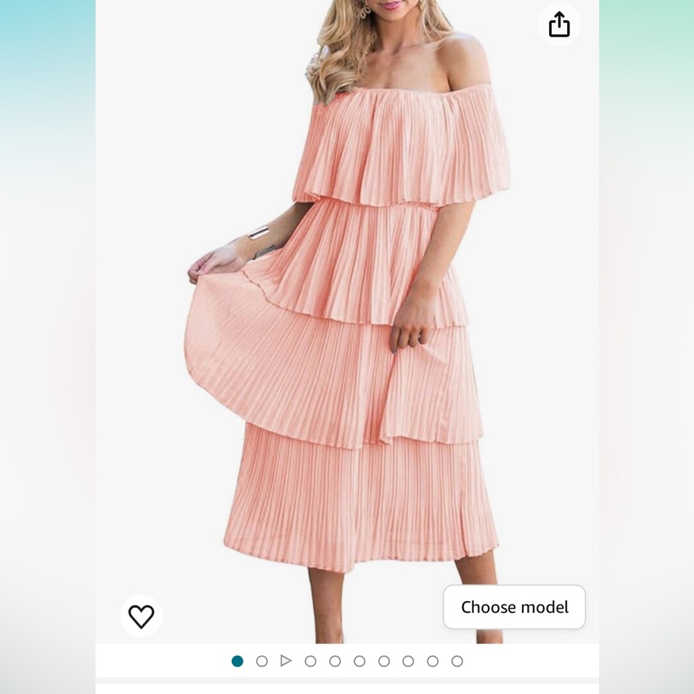 Pink Ruffle Midi